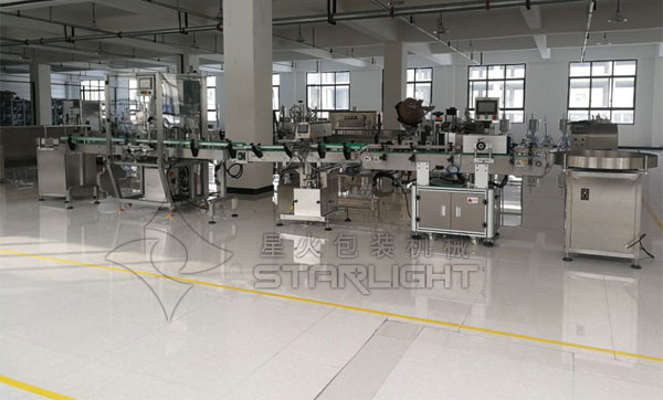 自動化海鮮醬灌裝機生產(chǎn)線組建設備展示